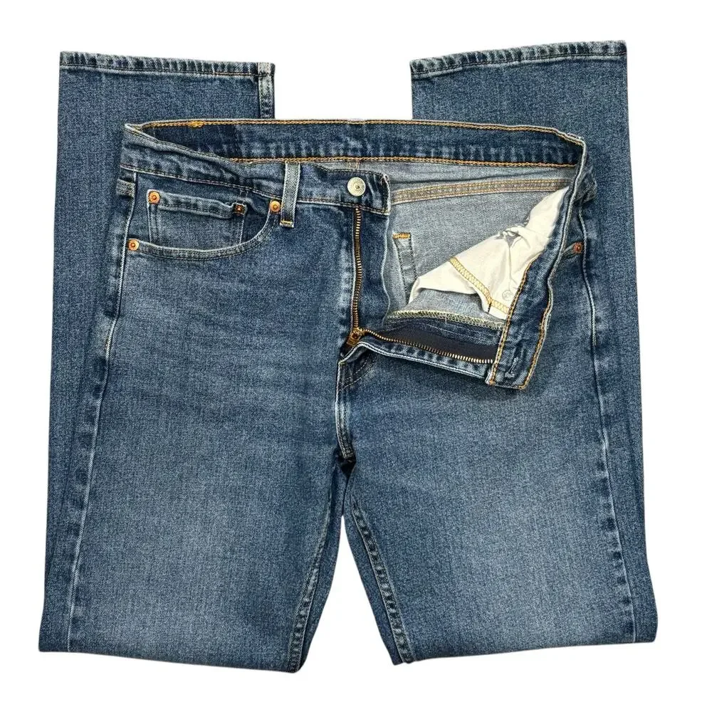 Levi's 505 Classic Fit Straight Leg Mid Rise Medium Stretch Denim Jean Men 31 32